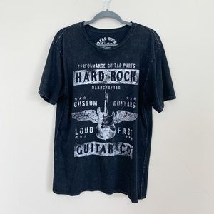 Hard Rock Guitar Company Mens Black Short Sleeve Crew Neck Graphic T-shirt (M)